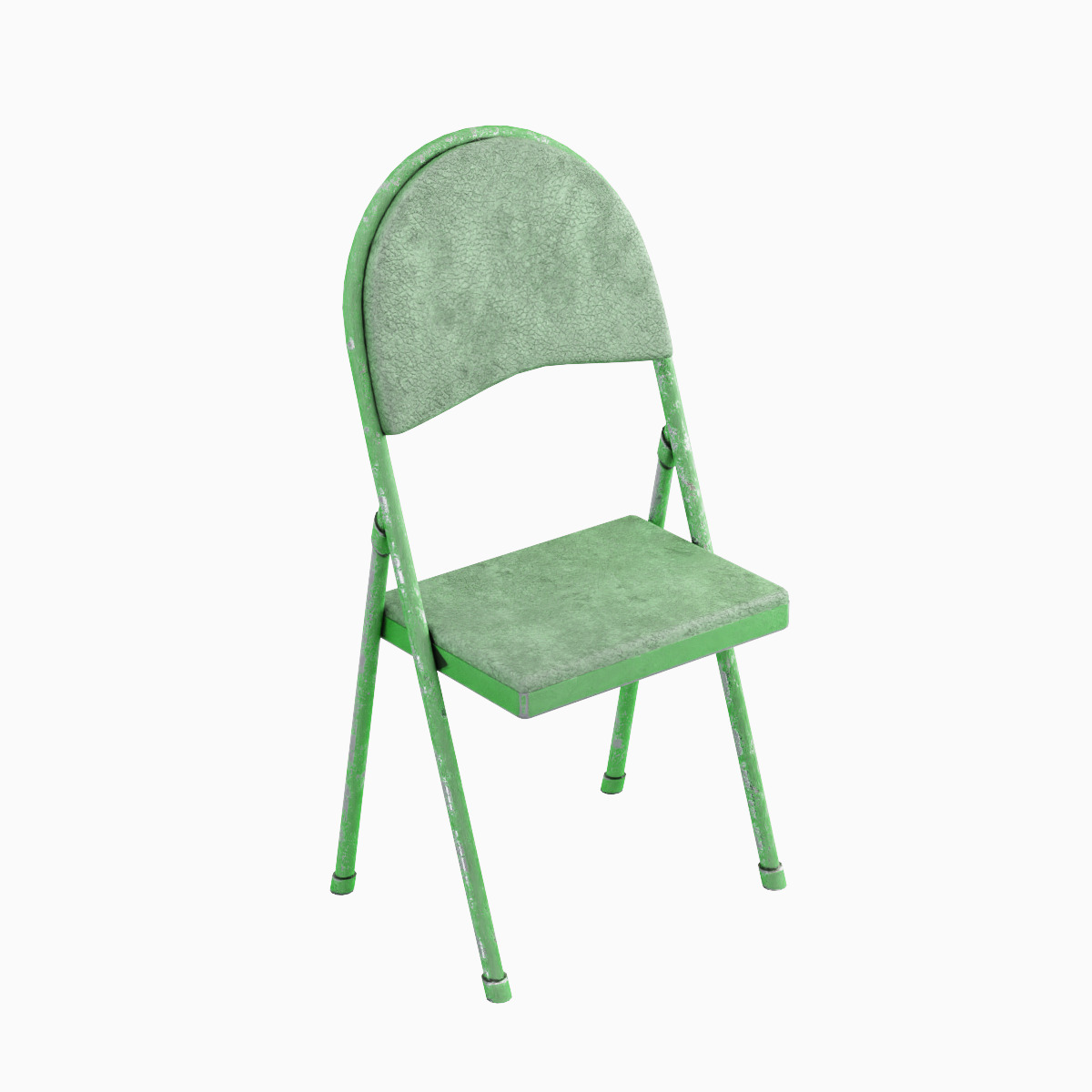 Folding Chair Set Low-poly 3D model_17