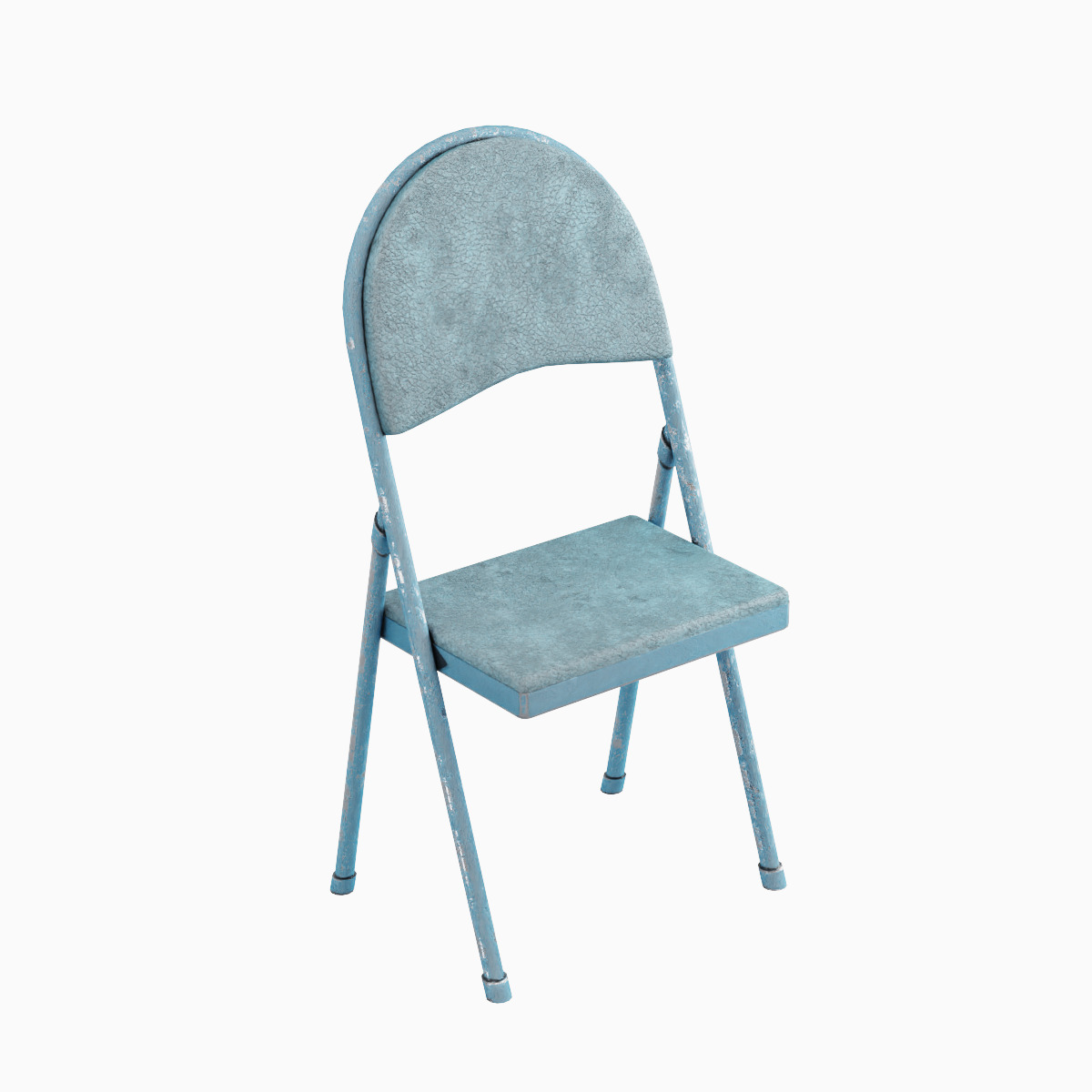 Folding Chair Set Low-poly 3D model_23