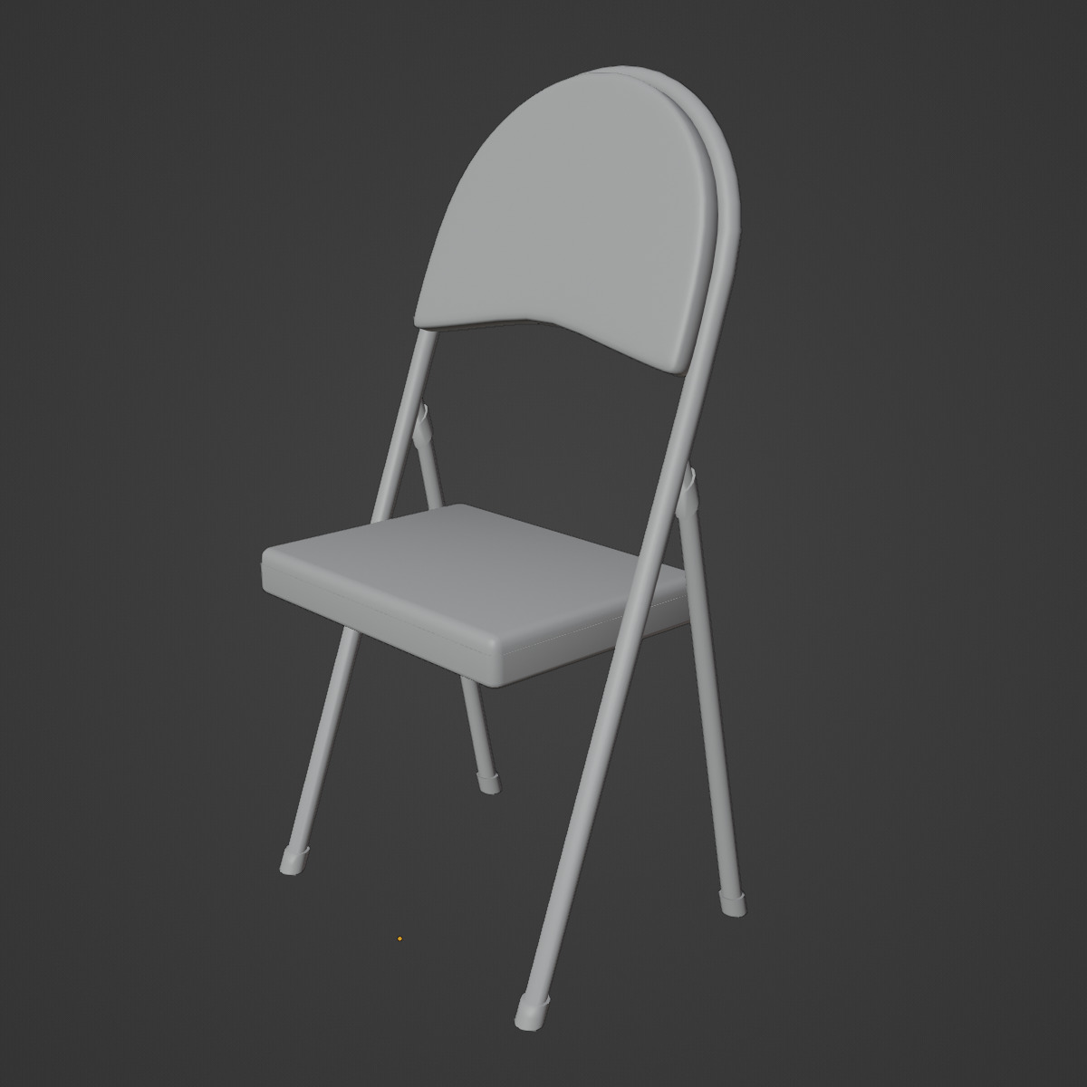 Folding Chair Set Low-poly 3D model_38