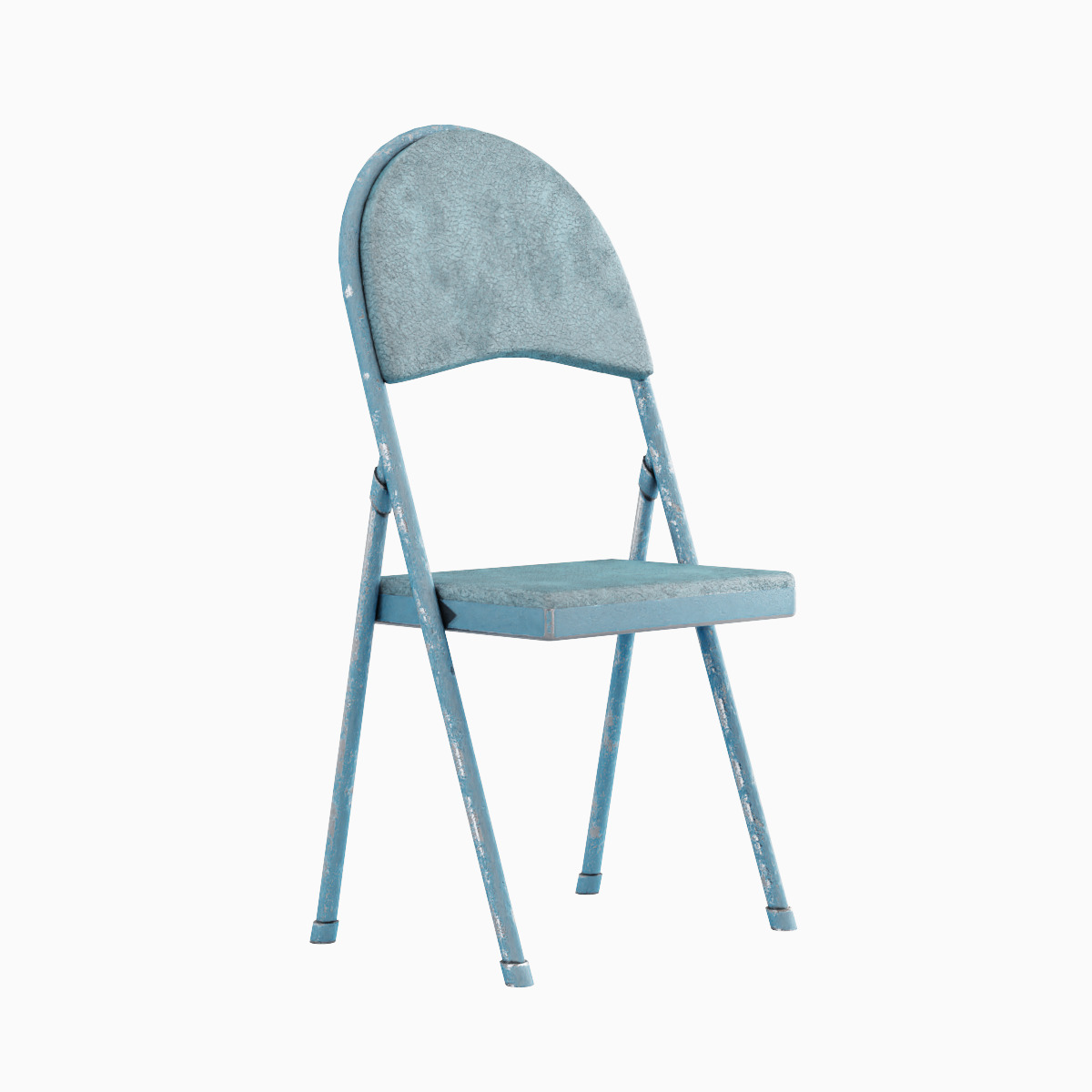 Folding Chair Set Low-poly 3D model_20