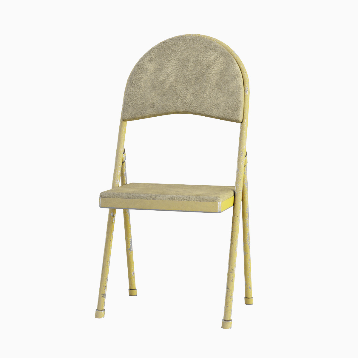 Folding Chair Set Low-poly 3D model_7