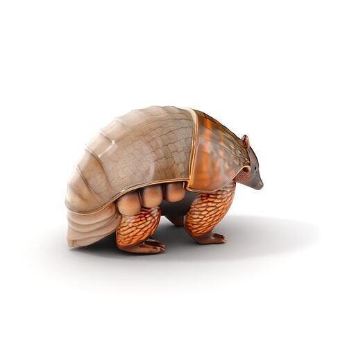 Armadillo Creature D Model Pack Low-poly 3D model