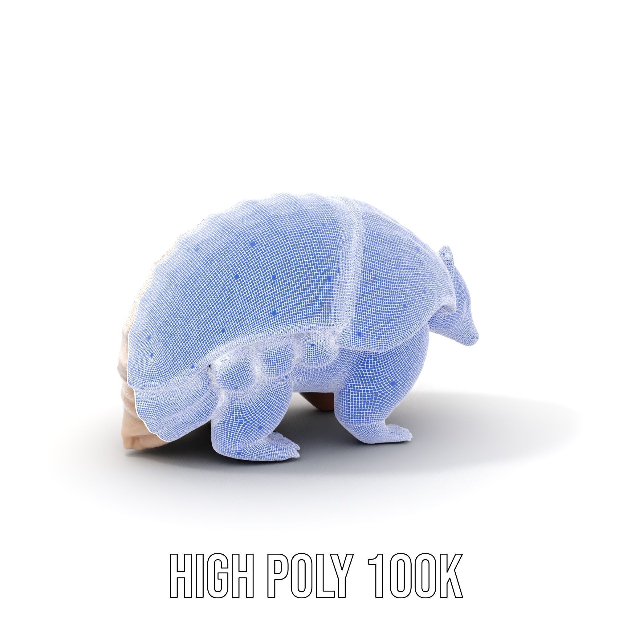 Armadillo Creature D Model Pack Low-poly 3D model_5
