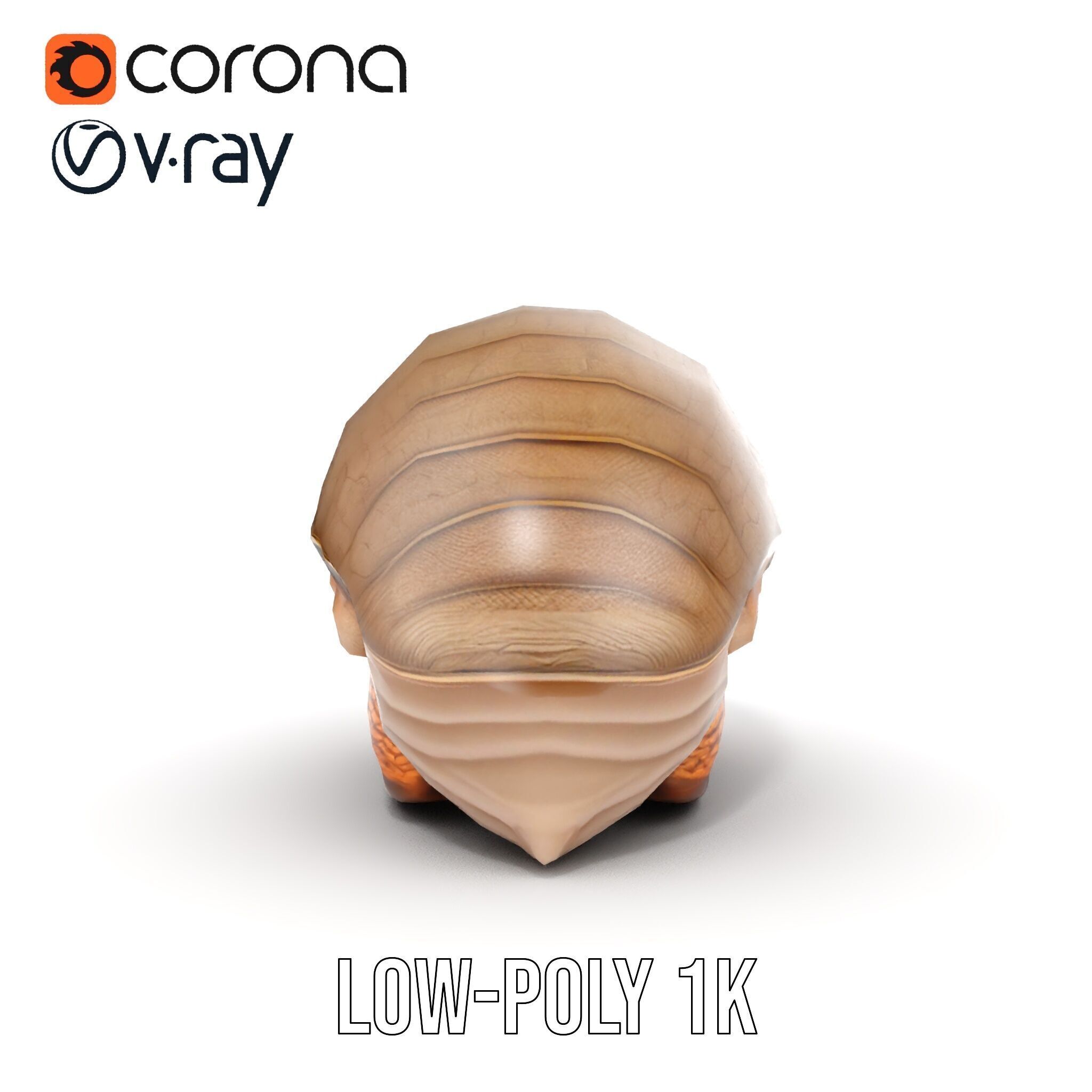 Armadillo Creature D Model Pack Low-poly 3D model_24