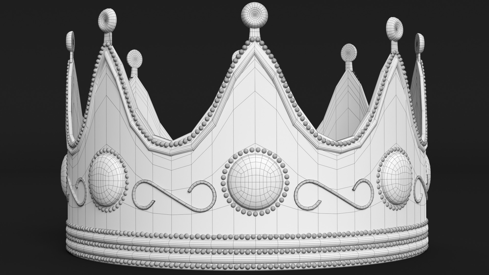 Royal Crown 3D model_8