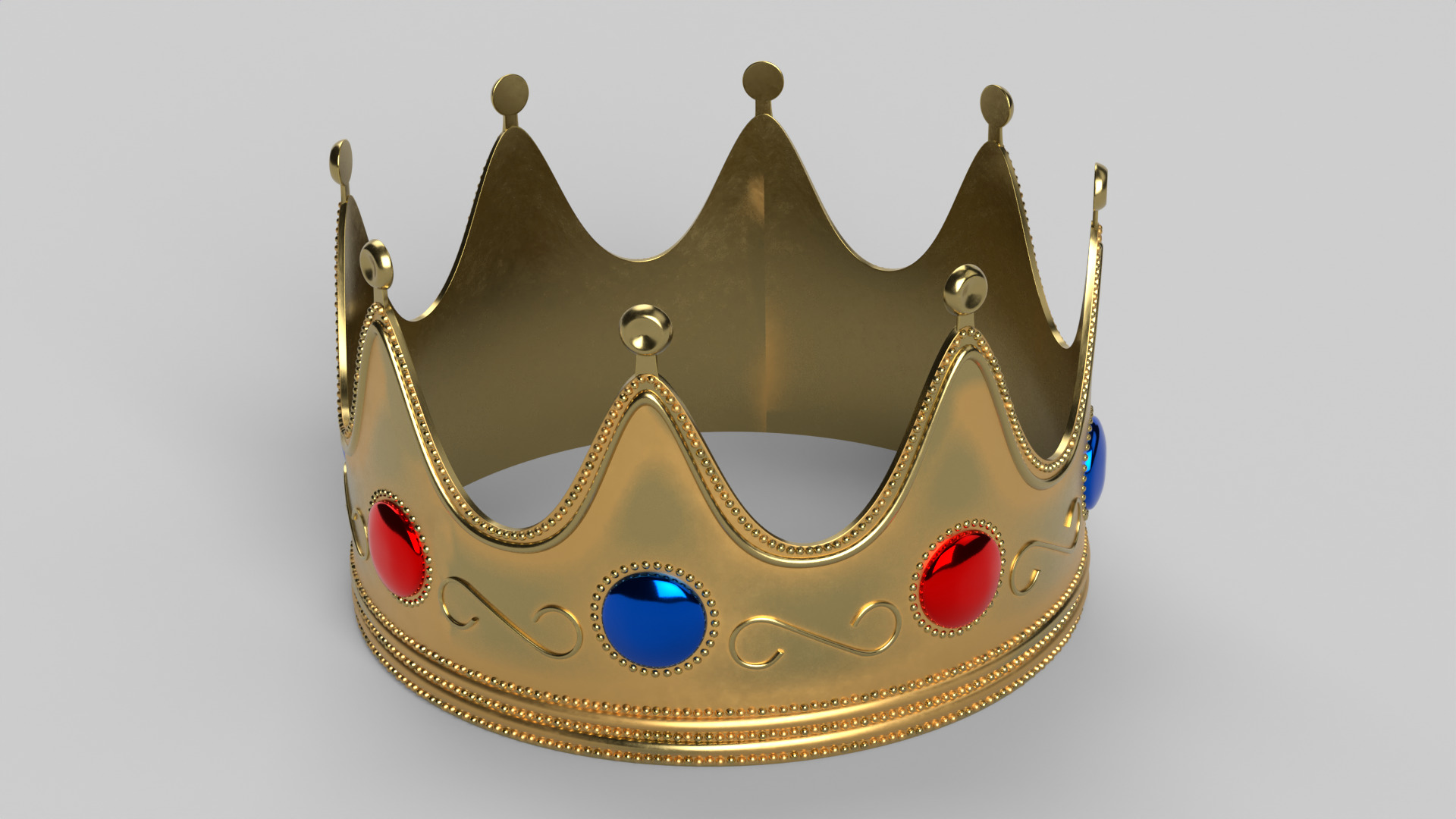 Royal Crown 3D model_5