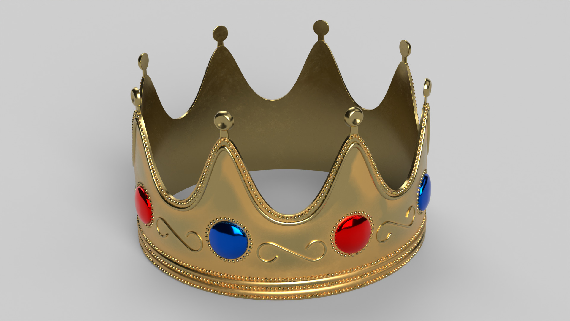 Royal Crown 3D model_4
