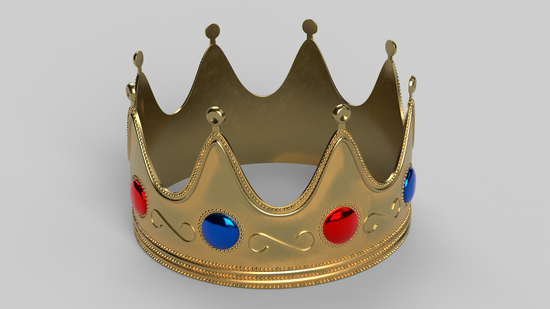 Royal Crown 3D model_2