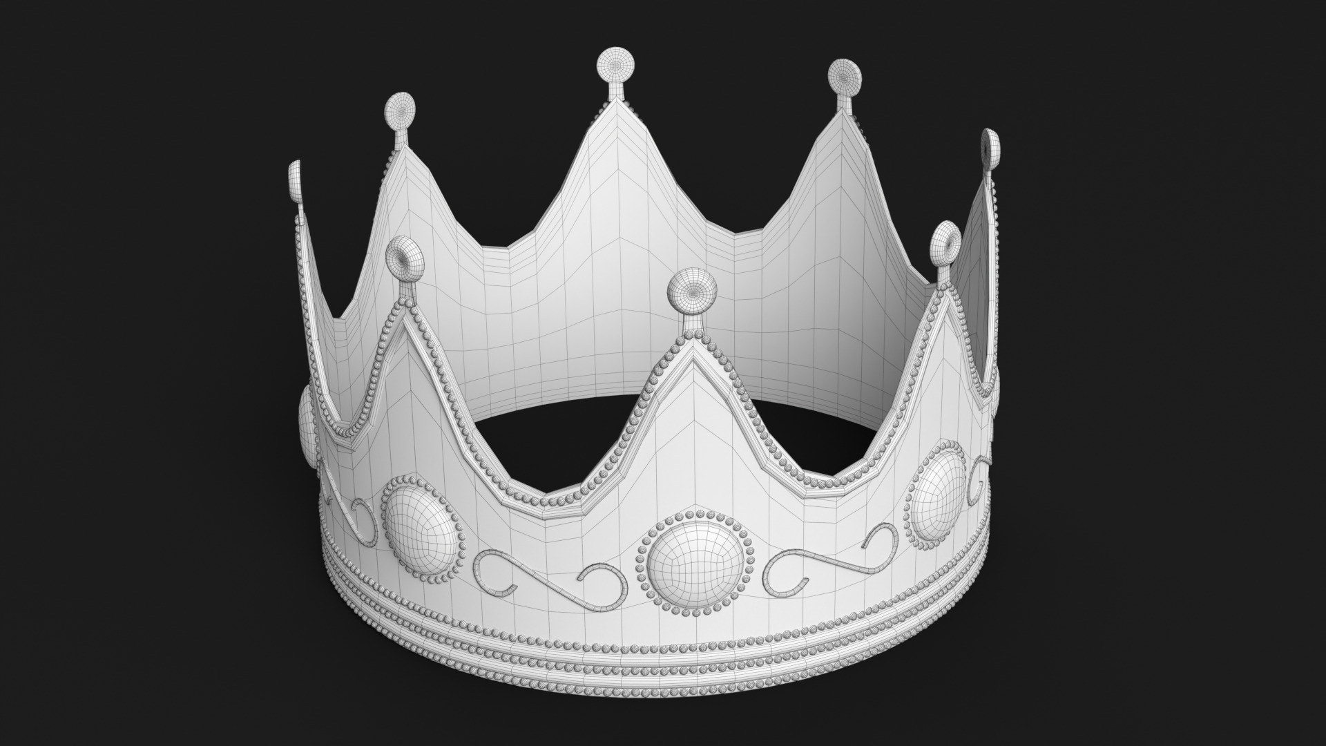 Royal Crown 3D model_7