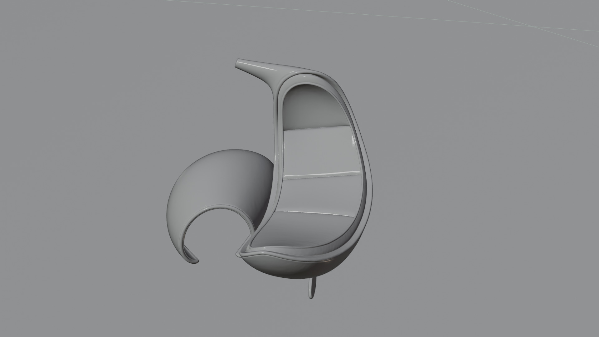 Stylized Designer Chair Pack for 3D Printing Visualization 3D print model_4