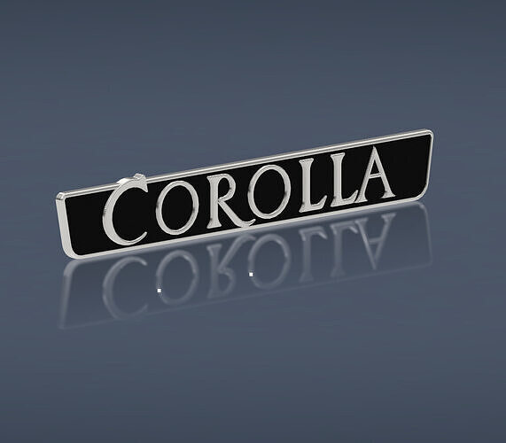Toyota Corolla 2nd Gen KE20 KE25 KE26 TE20 TE21 TE25 TE27 Emblem 3D print model