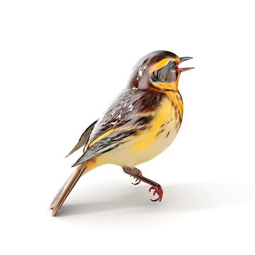Realistic Bird Model Pack with Detailed Textures Low-poly 3D model