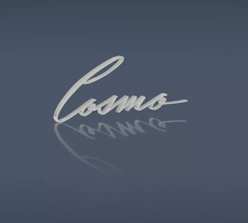 Mazda Cosmo L10A L10B Lettering 3D print model_0