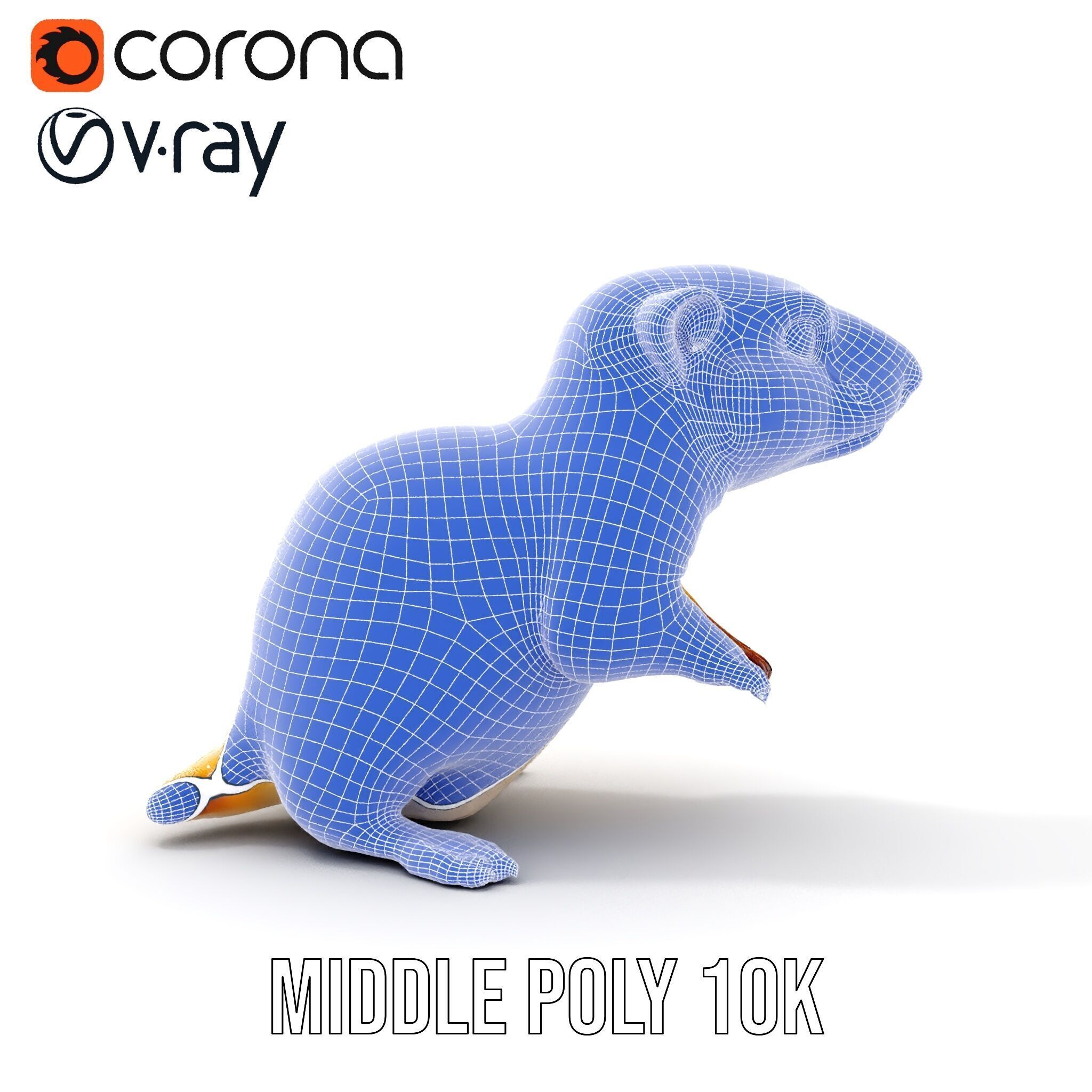 Furry Meerkat Model Pack with Detailed Textures Low-poly 3D model_28