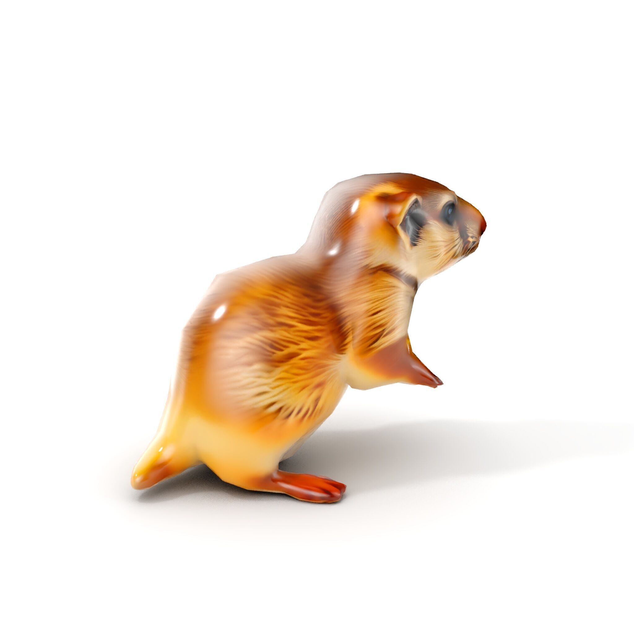 Furry Meerkat Model Pack with Detailed Textures Low-poly 3D model_8