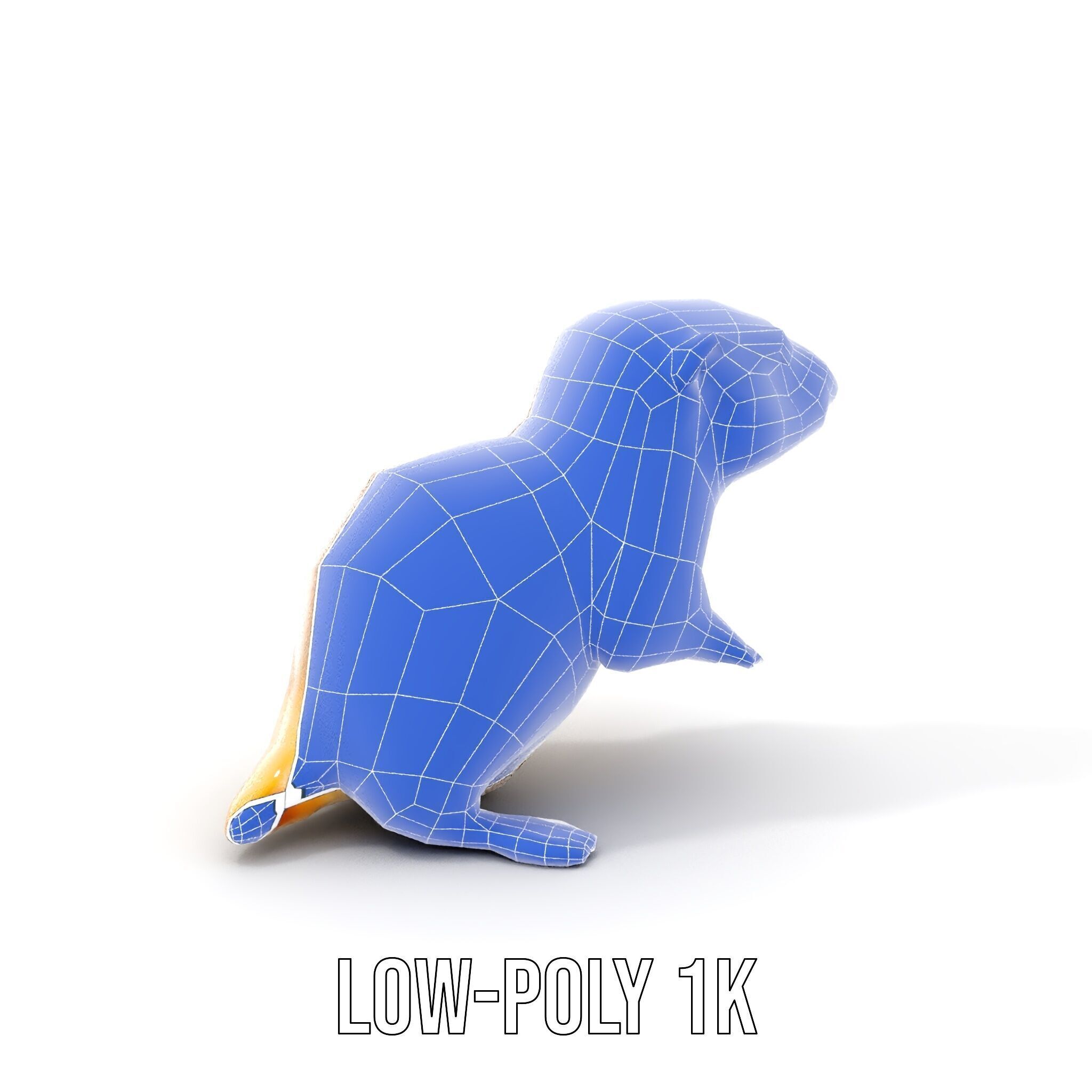 Furry Meerkat Model Pack with Detailed Textures Low-poly 3D model_27