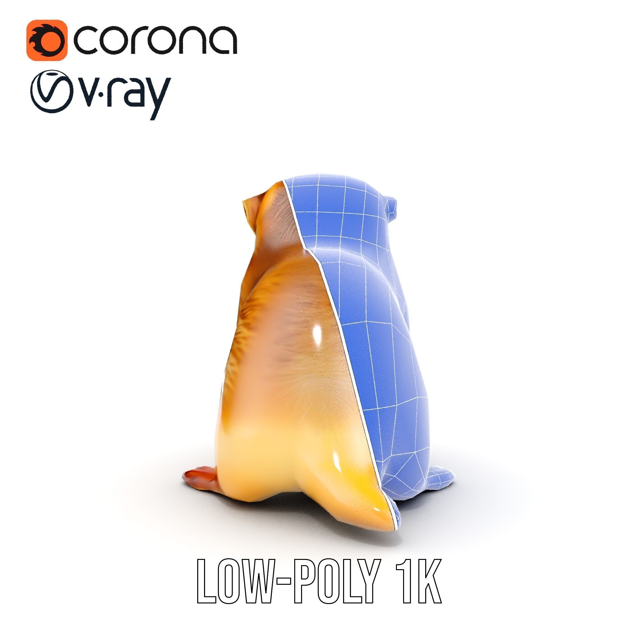 Furry Meerkat Model Pack with Detailed Textures Low-poly 3D model_29