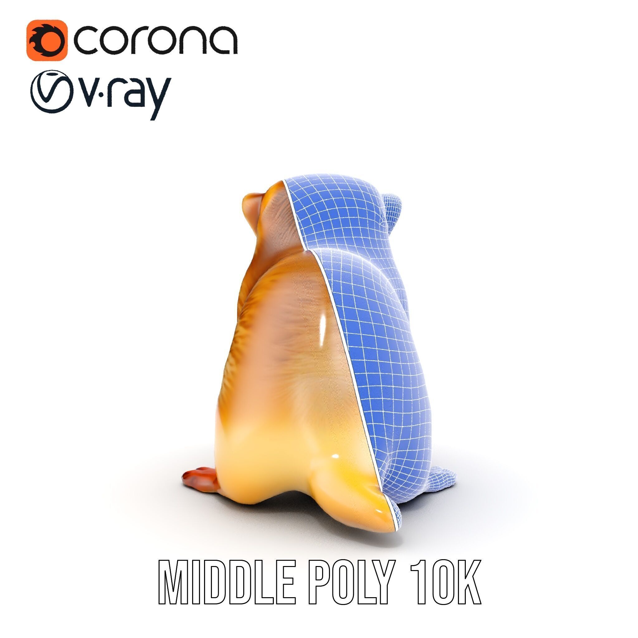 Furry Meerkat Model Pack with Detailed Textures Low-poly 3D model_31