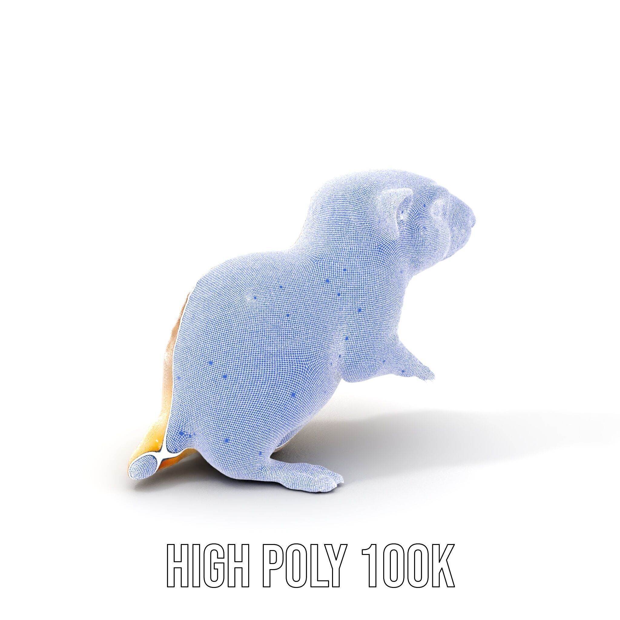 Furry Meerkat Model Pack with Detailed Textures Low-poly 3D model_5