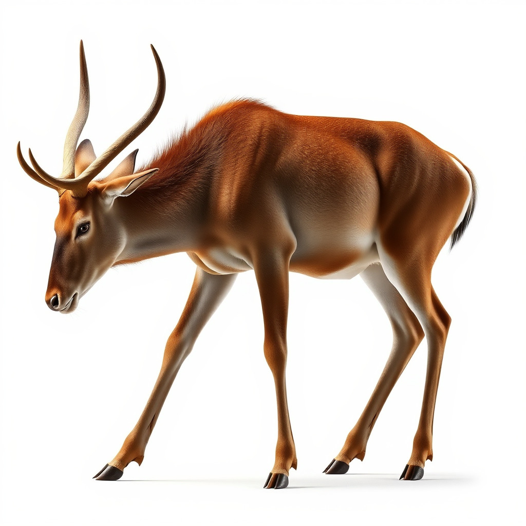 Elegant Buck Model Pack for Realistic Wildlife Scenes Low-poly 3D model_2