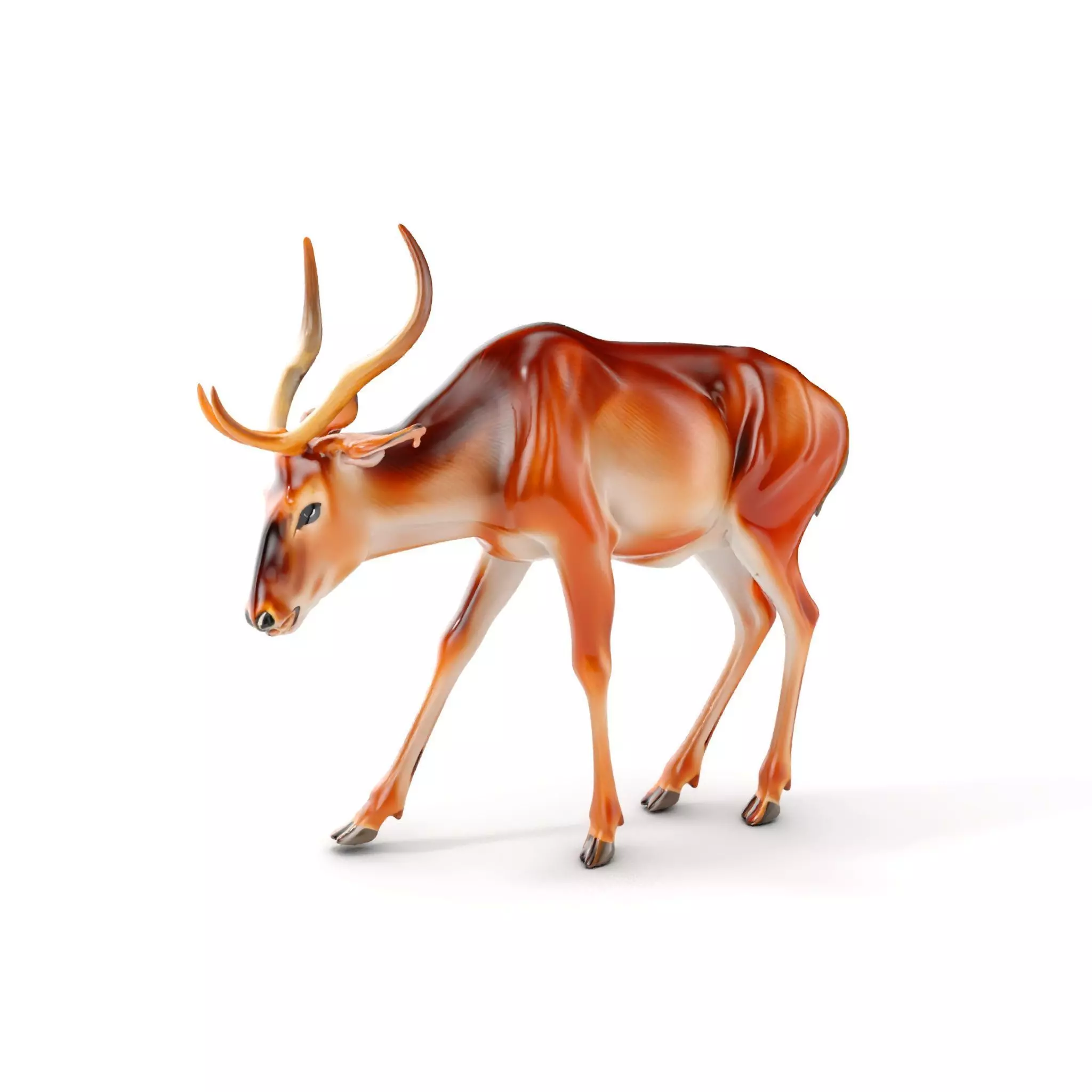 Elegant Buck Model Pack for Realistic Wildlife Scenes Low-poly 3D model_0