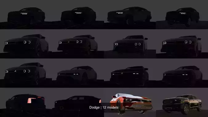 Dodge 3D Model Collection