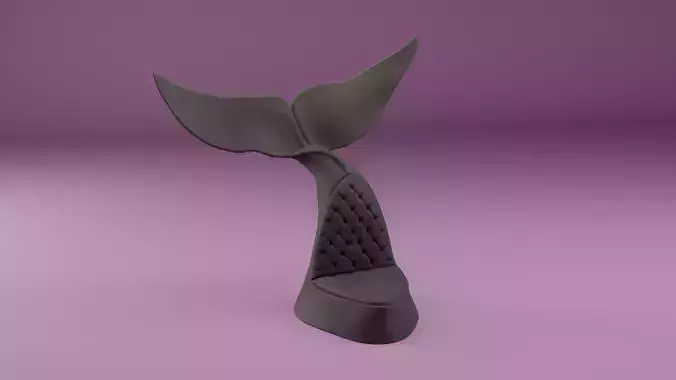 Whale Seat  Tail Fin Designer Chair