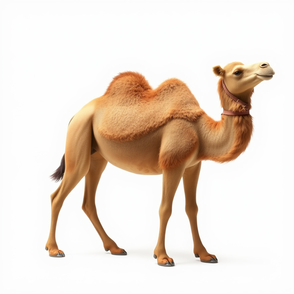 D Camel Model Pack with Detailed Fur Texture Low-poly 3D model_3