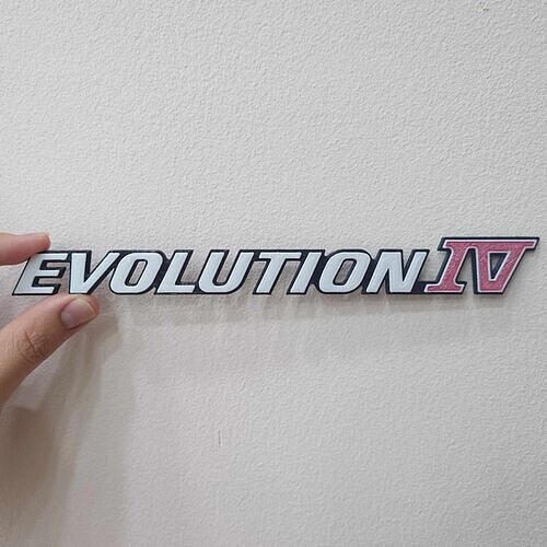 Mitsubishi Lancer    Evolution IV   Badge 3D print model
