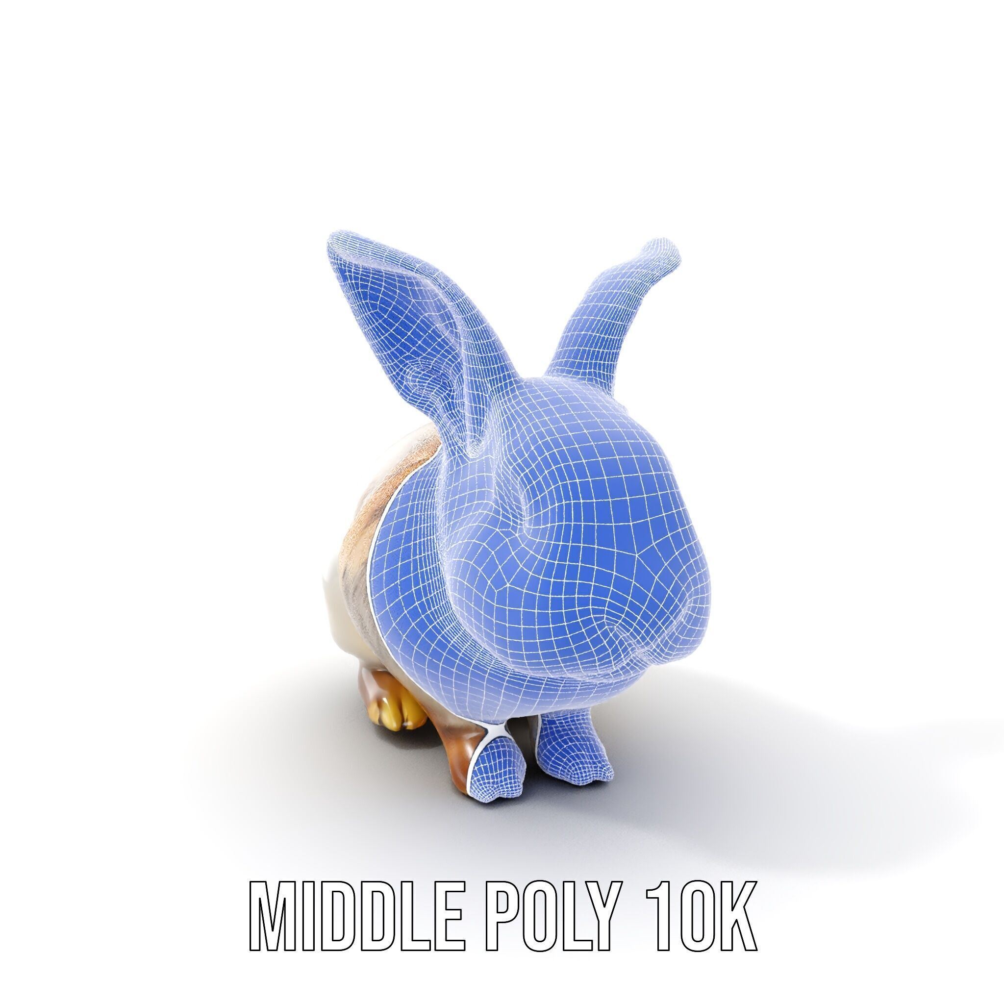 Realistic Rabbit Model Pack for D Rendering  Game Engines Low-poly 3D model_22