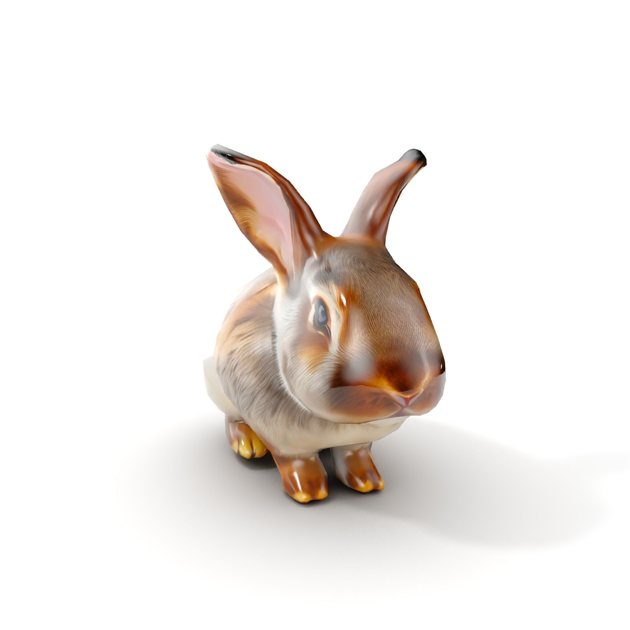 Realistic Rabbit Model Pack for D Rendering  Game Engines Low-poly 3D model_10