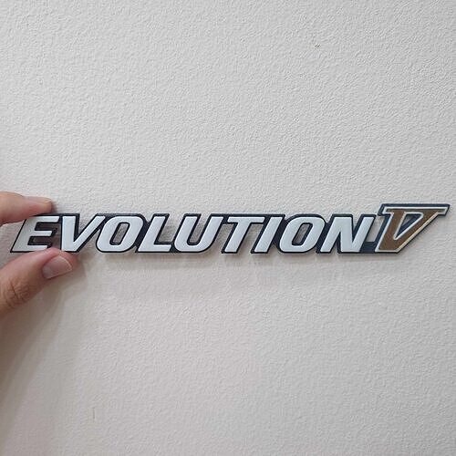 Mitsubishi Lancer   Evolution V   Badge 3D print model
