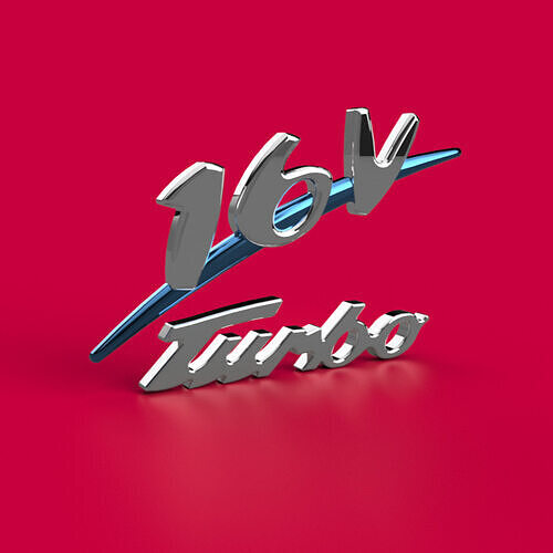 Fiat Coupe B Pilar 16V Turbo Badge 3D print model