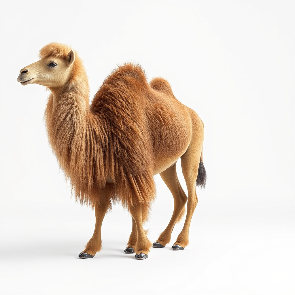 Bactrian Camel Model Pack with Detailed Fur Low-poly 3D model_3