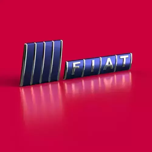 Fiat Coupe Front and Rear Badge