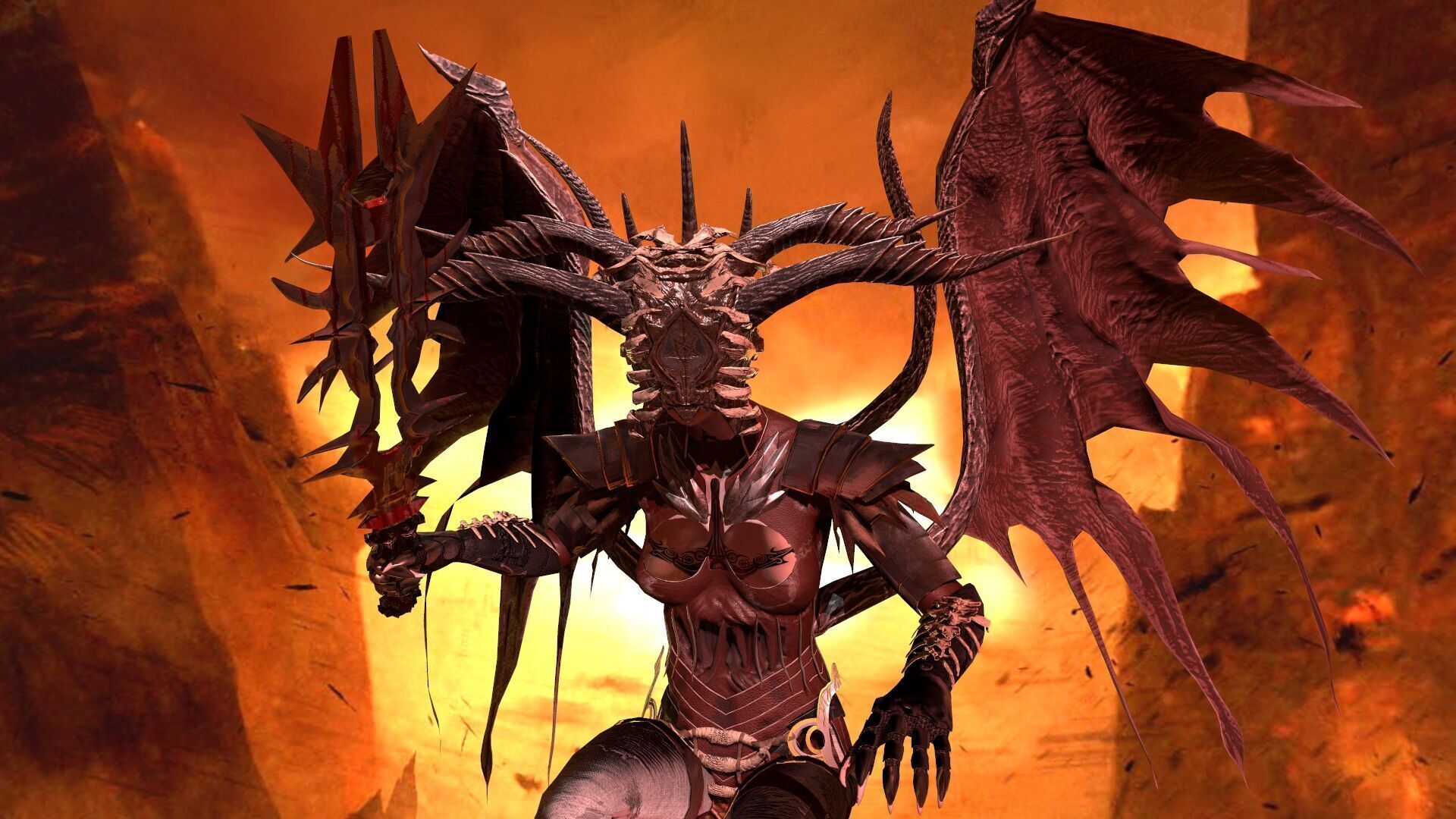 Dark Princess Low-poly 3D model_6