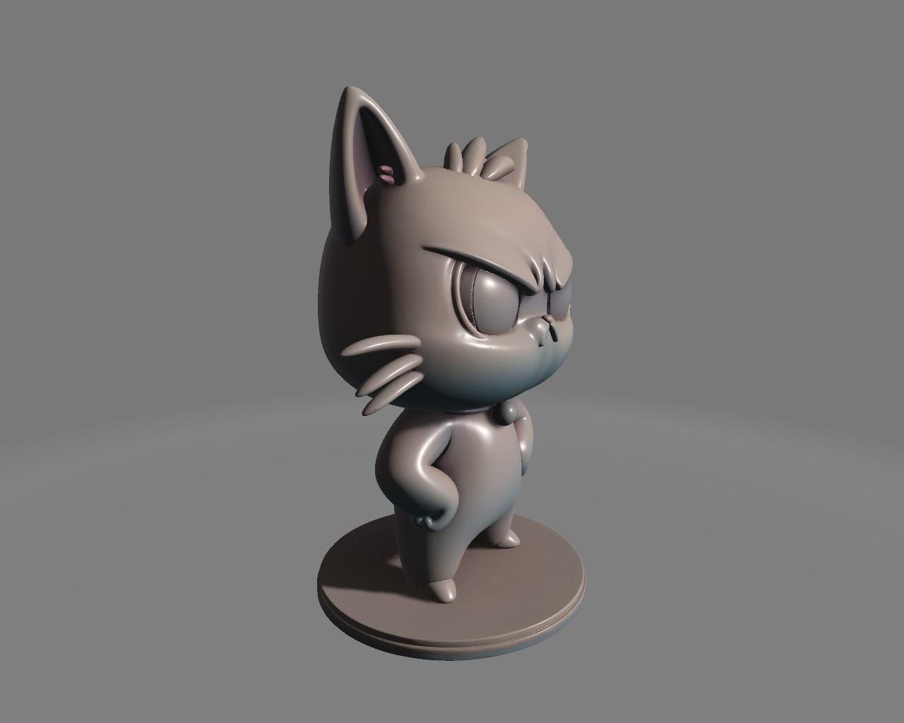 GRUMPY CAT 3D print model_2