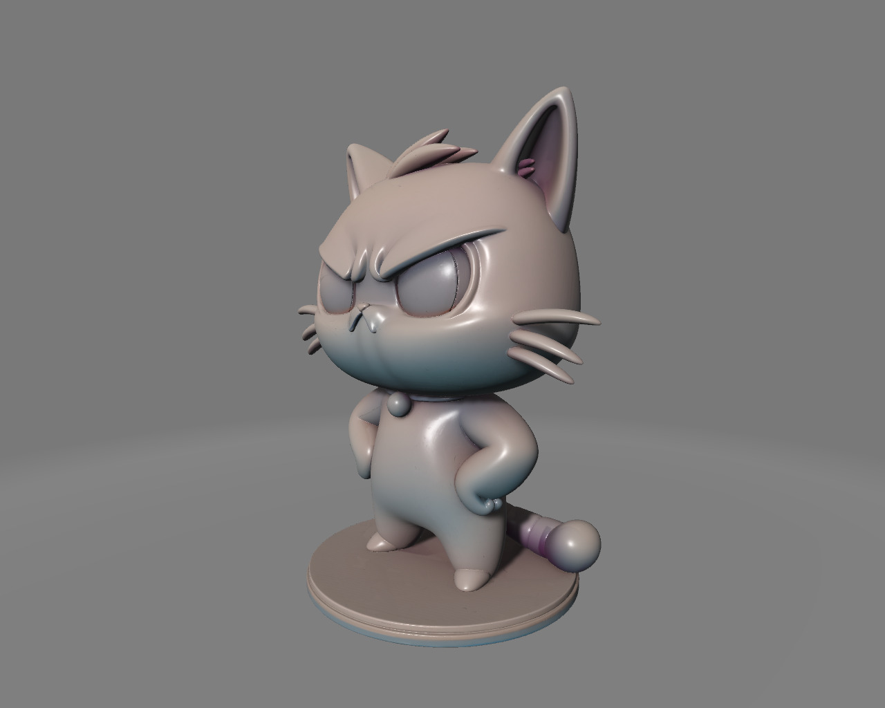 GRUMPY CAT 3D print model_3