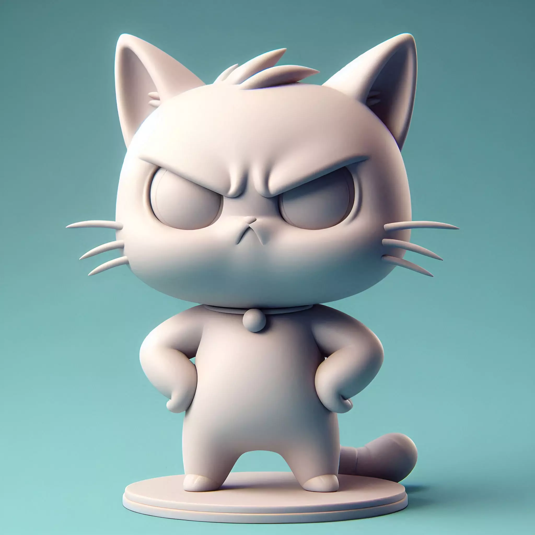 GRUMPY CAT 3D print model_0