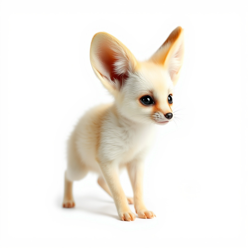 Fennec Fox D Model Pack for Animation and Games Low-poly 3D model_3