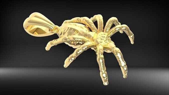 Spider Pendant Necklace Charm Bracelet Jewelry 3D print model