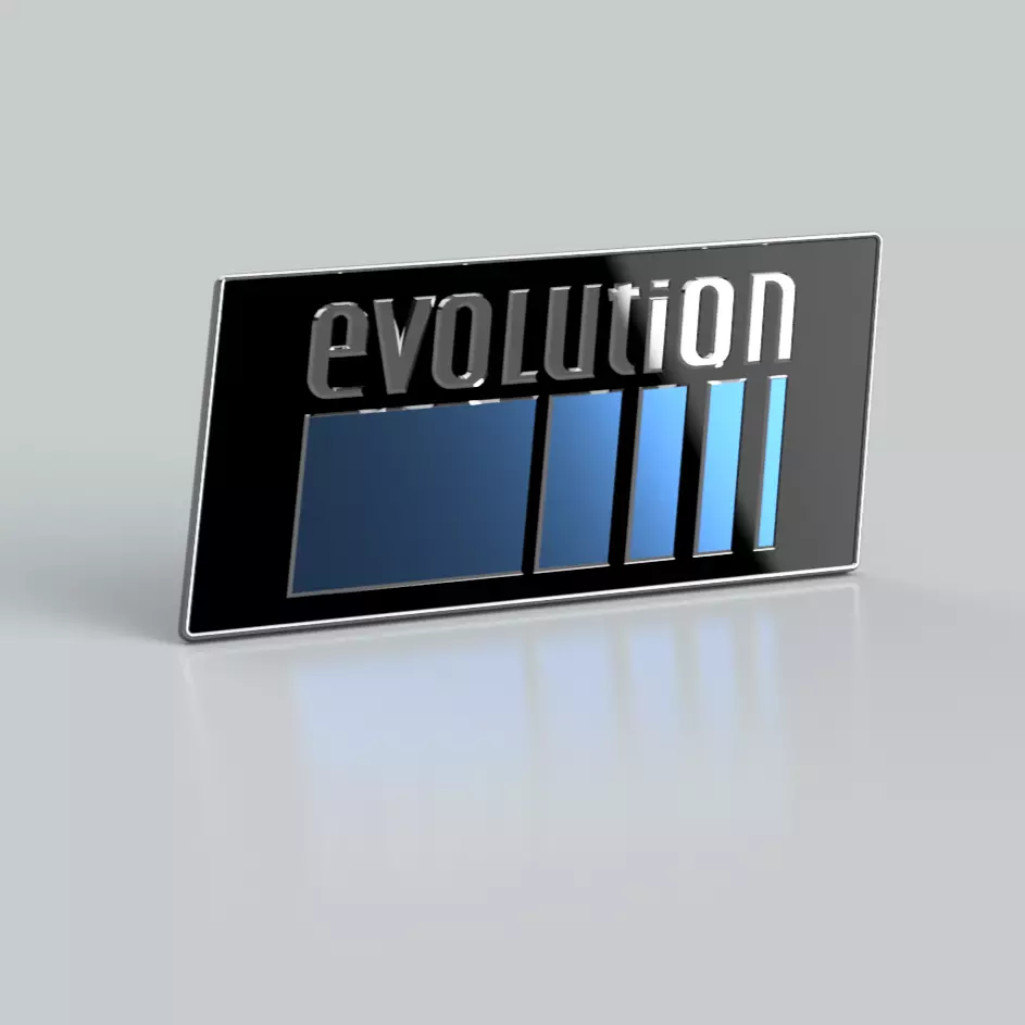 Mercedes Benz W201 Front Fender EVOLUTION Badge 3D print model