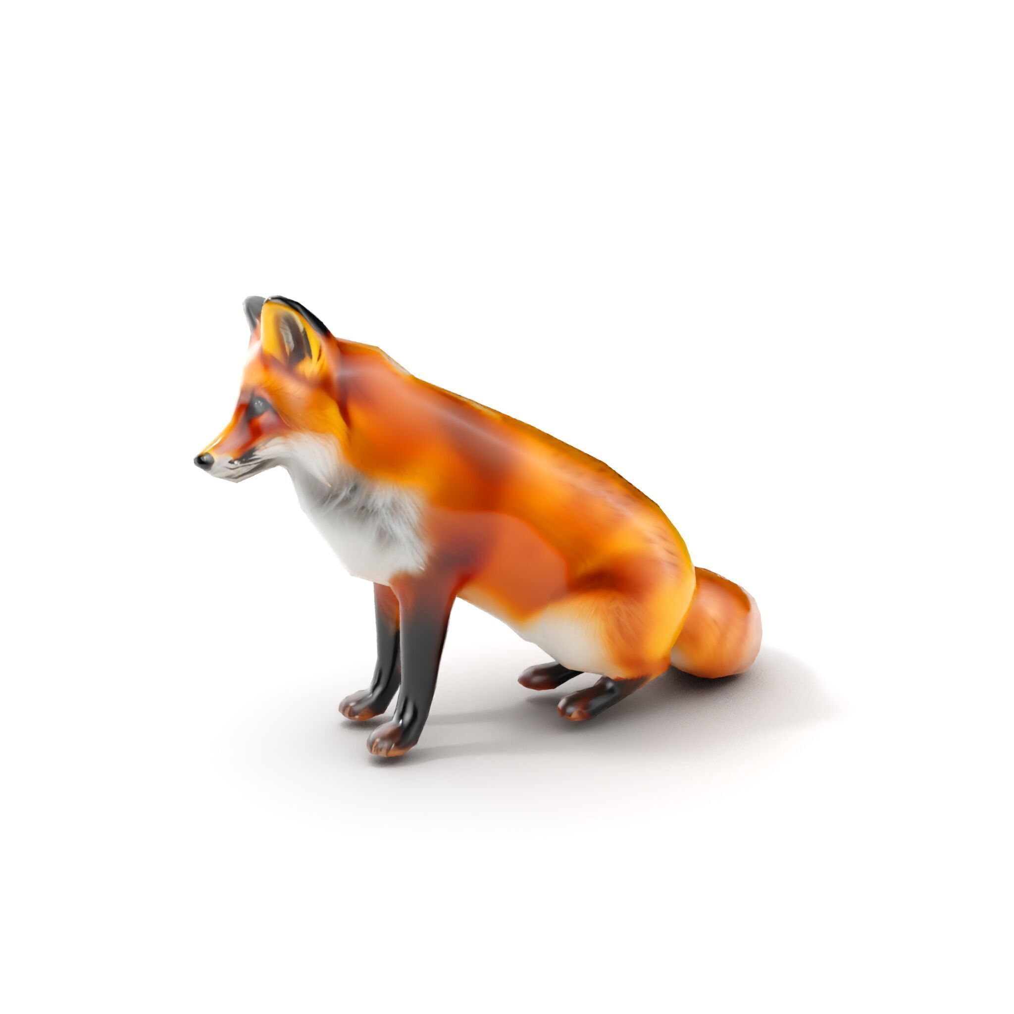 Realistic Fox Model Pack for D Animation and Rendering Low-poly 3D model_7