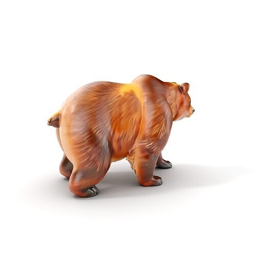 Realistic Bear Model Pack with Diverse Level of Detail Low-poly 3D model