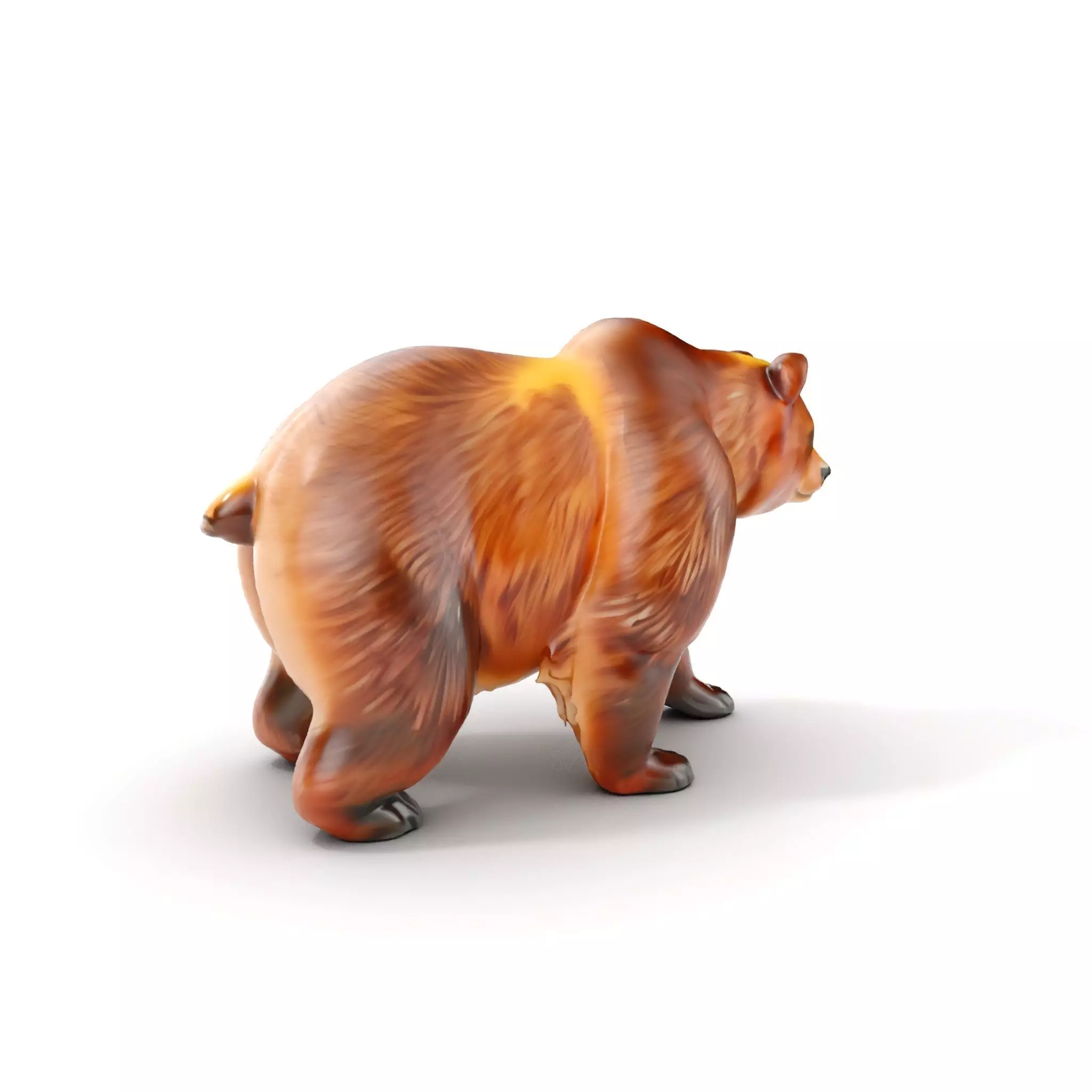 Realistic Bear Model Pack with Diverse Level of Detail Low-poly 3D model_0