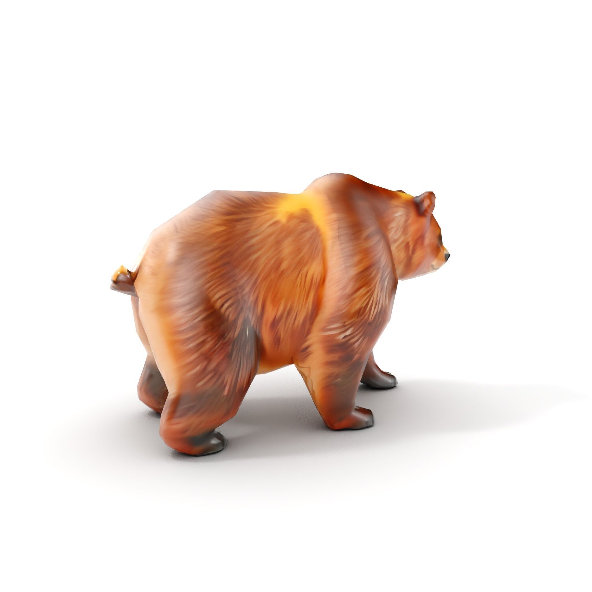 Realistic Bear Model Pack with Diverse Level of Detail Low-poly 3D model_10