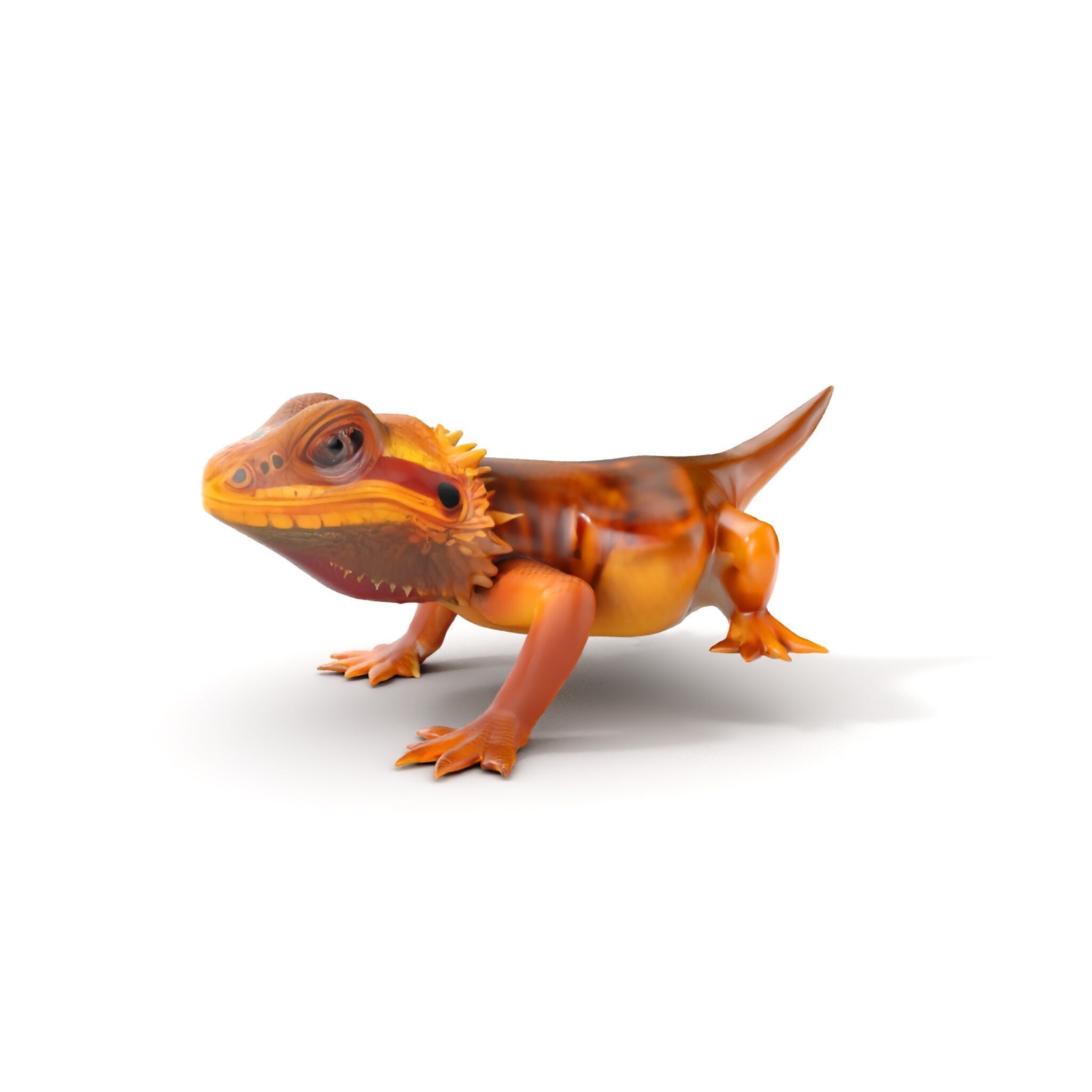 Bearded Lizard Model Pack with Detailed Textures Low-poly 3D model_8