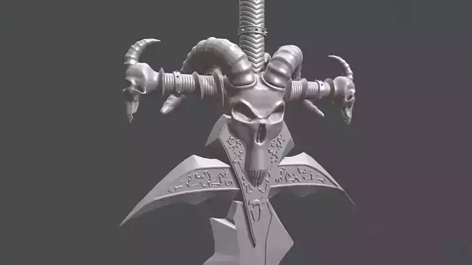 Frostmourne Sword STL World of Warcraft Lich King
