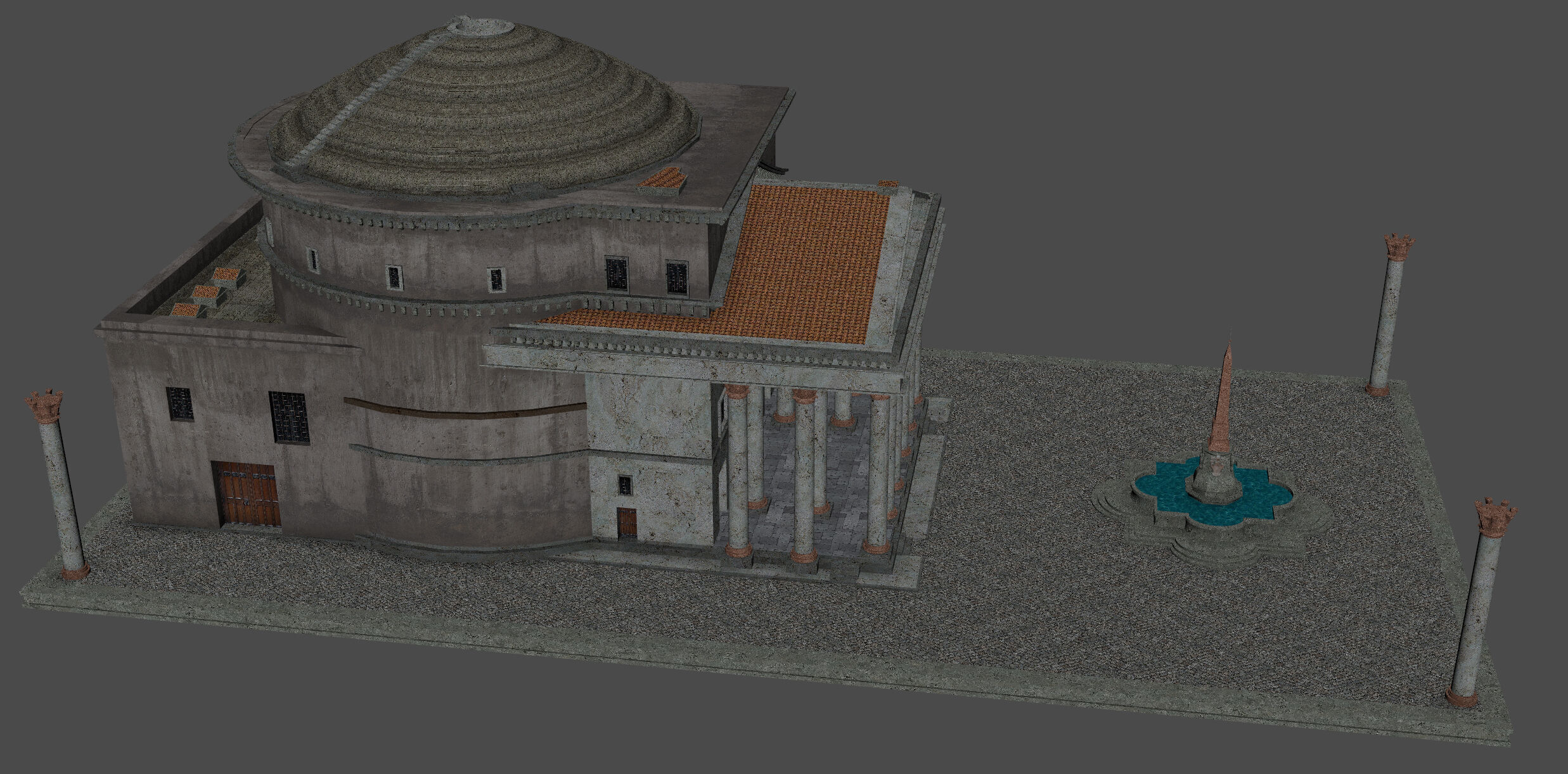 Pantheon in Rome 3D model_6