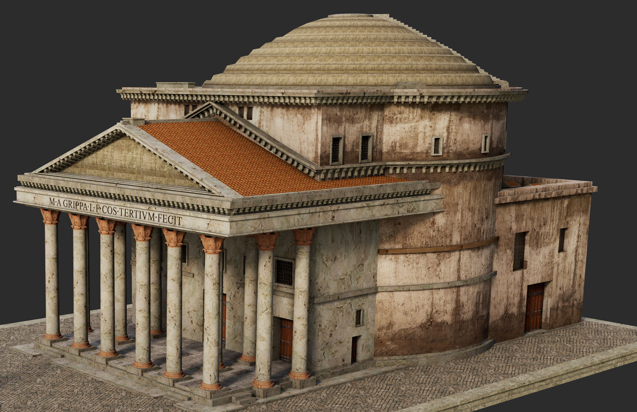 Pantheon in Rome 3D model_1